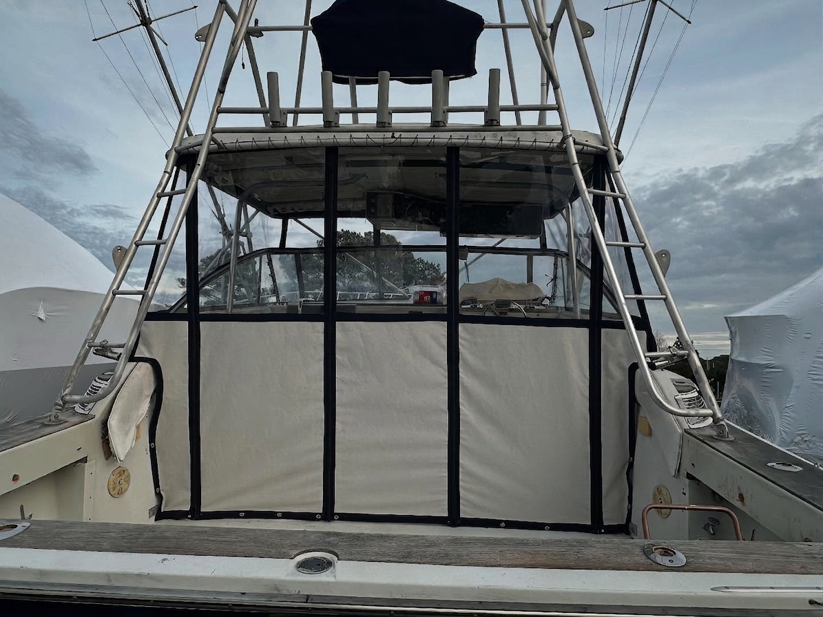 Sportfisher — Aft Enclosure & Curtains by The Ship's Tailor